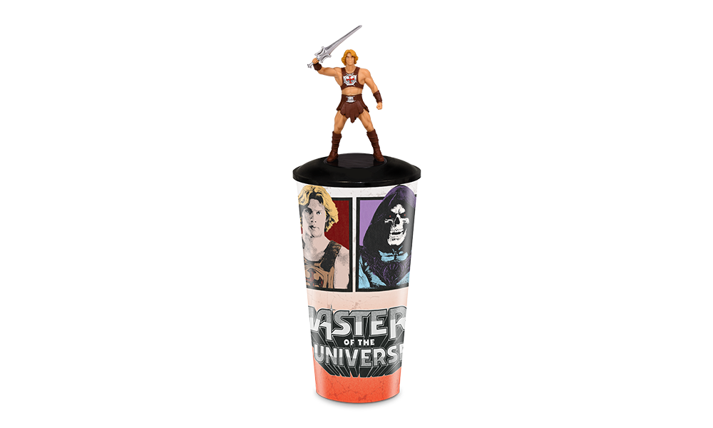 Masters of The Universe Cup with He-Man Topper Lid