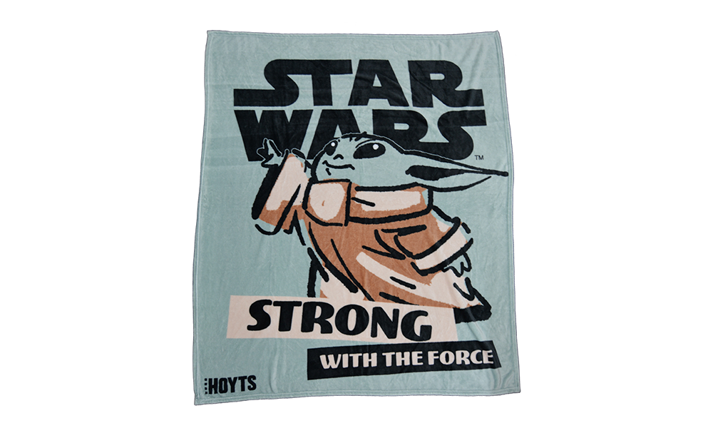 Mandalorian and Grogu Blanket Strong with the Force