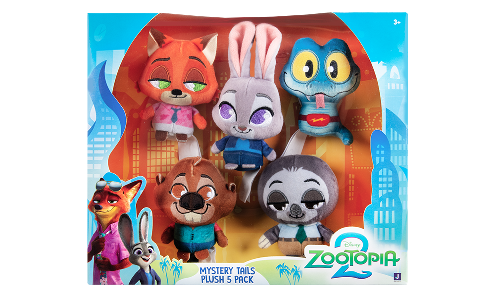 Zootopia Tiny Tails Mini Plush 5 Pack