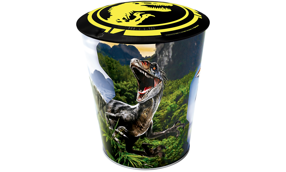 Jurassic World: Rebirth Metal Tin with Metallic Blue Inner & Glow in the Dark Lid